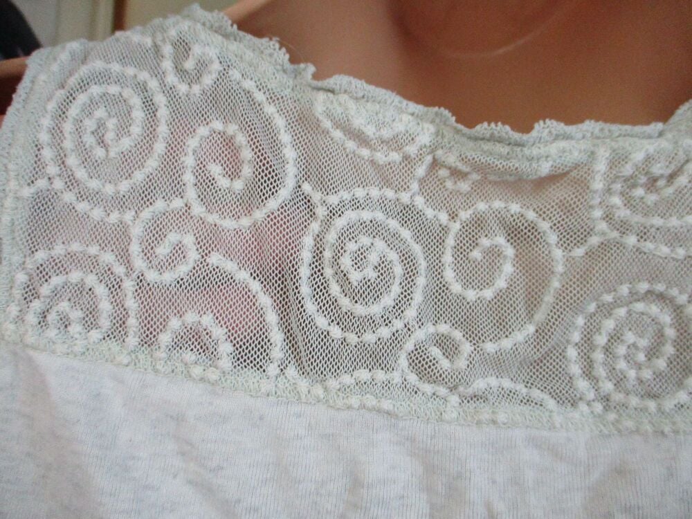Falmer Heritage by Matalan - Greyish White Slim Vest Top - Size 12 - Image 7