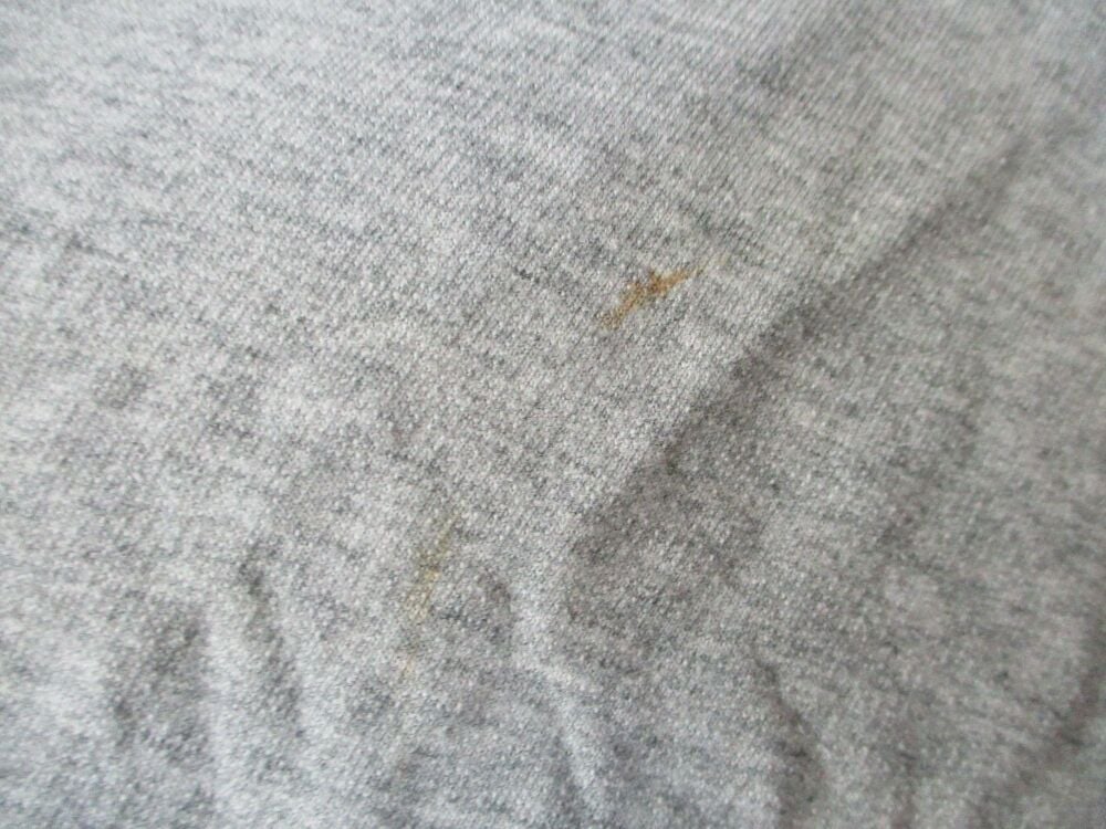 Next Loungewear Size Large Grey Hoodie - torn neck front and stained - Image 7