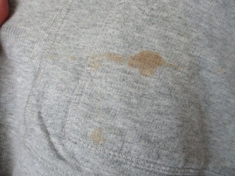 Next Loungewear Size Large Grey Hoodie - torn neck front and stained - Image 6
