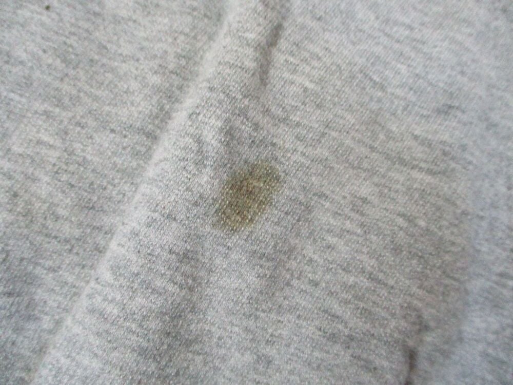 Next Loungewear Size Large Grey Hoodie - torn neck front and stained - Image 5
