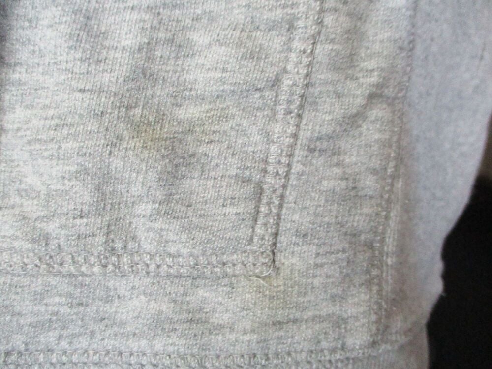Next Loungewear Size Large Grey Hoodie - torn neck front and stained - Image 4
