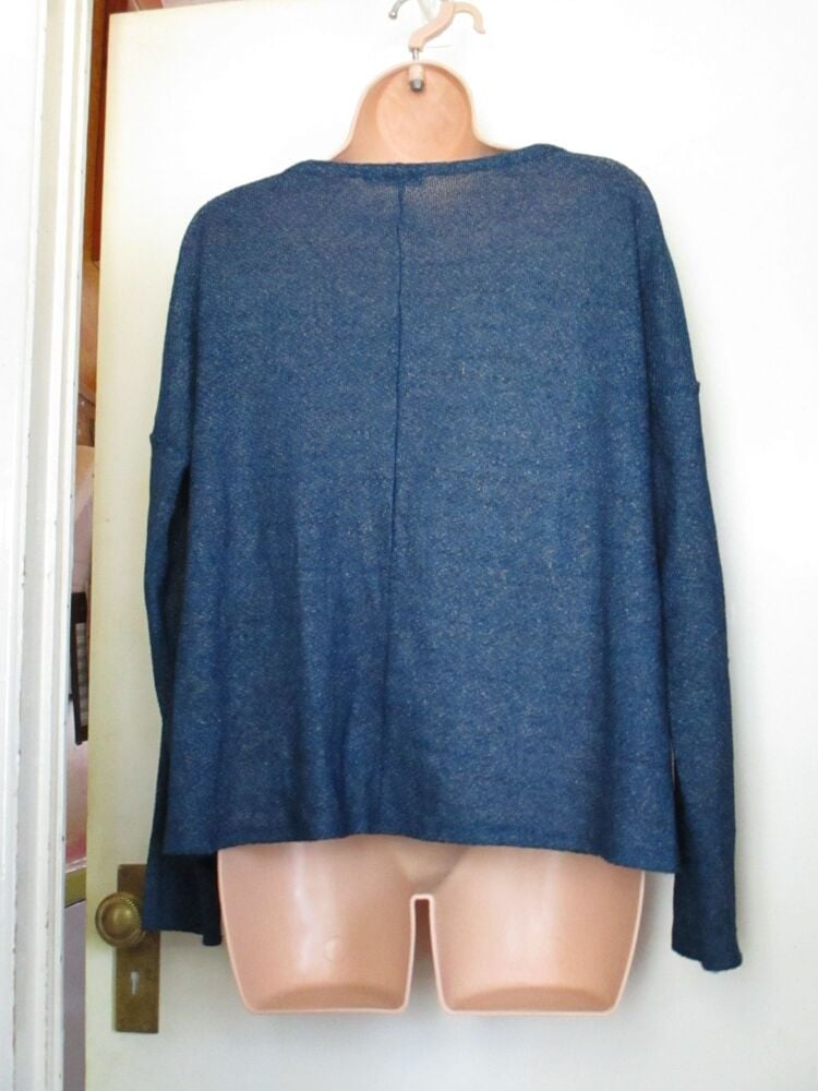 Atmosphere Size 14 Blue Mottled Knitted Jumper Top - Image 2