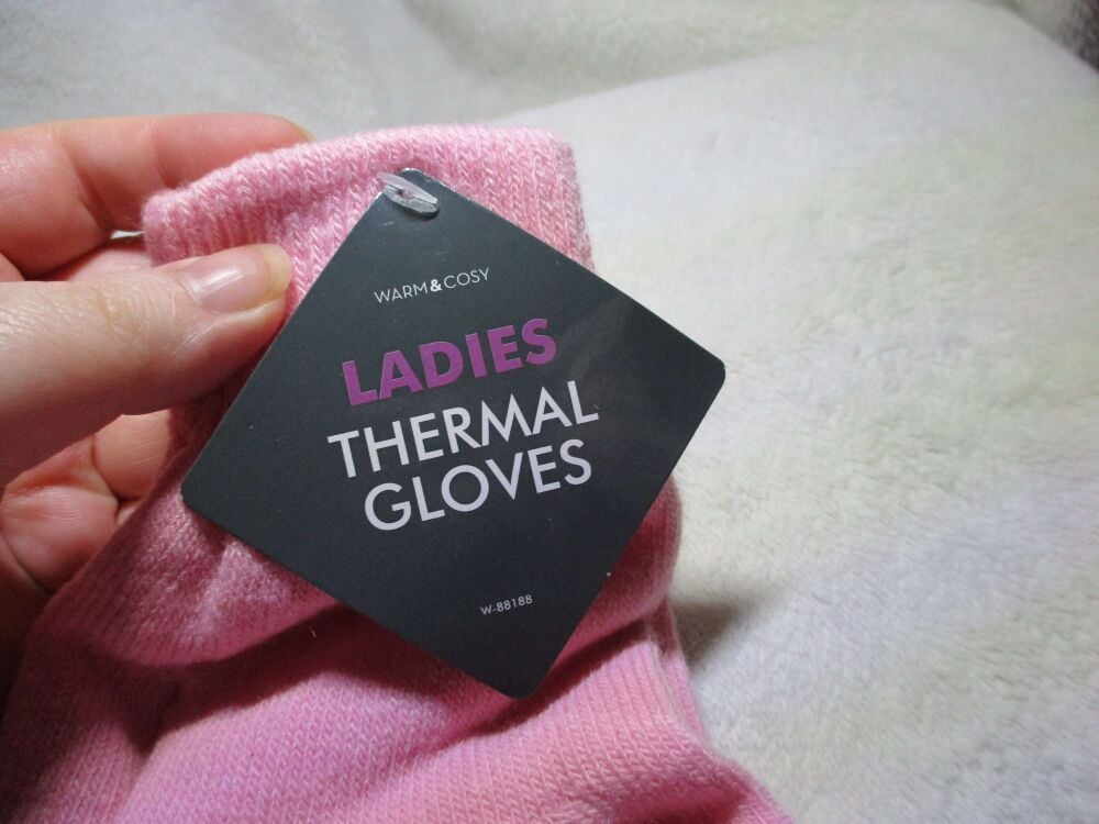 Pink Ladies Thermal Gloves - Image 2
