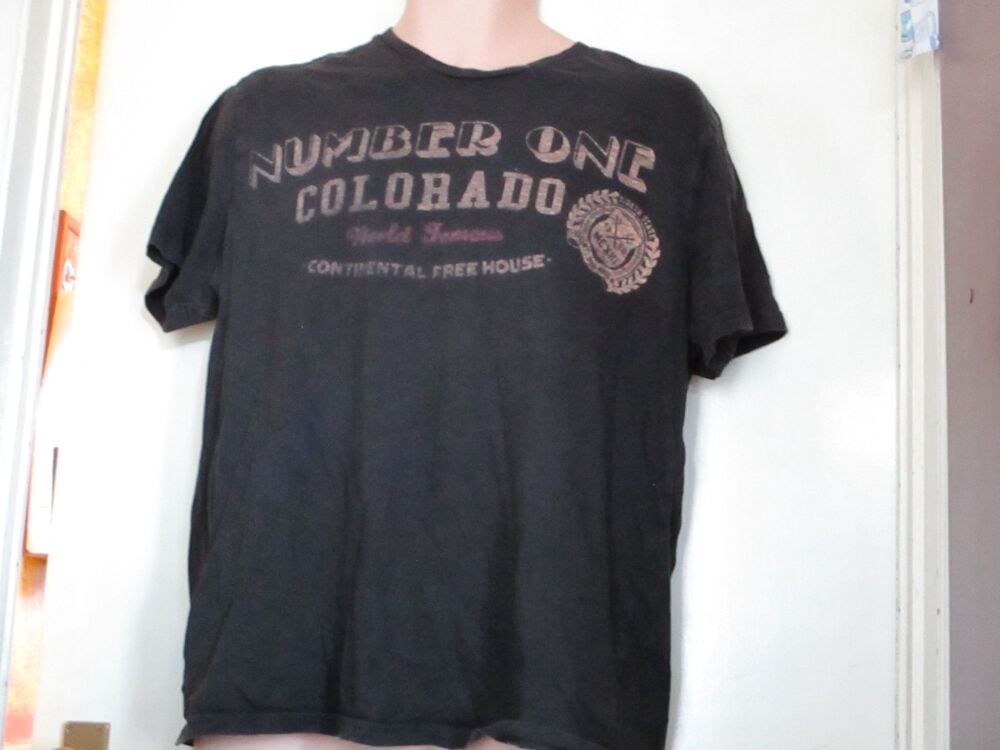 Burton Size L Black T-Shirt with "faded" design - slight stain - Image 5
