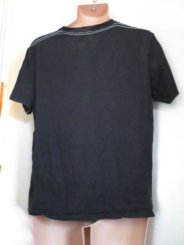 Burton Size L Black T-Shirt with "faded" design - slight stain - Image 4