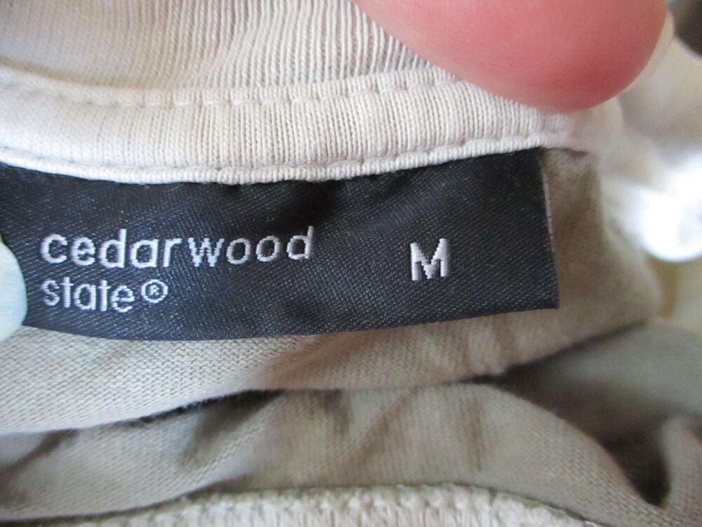 Cedarwood State Size M "52" Design T-shirt - Stone / Khaki - Image 7
