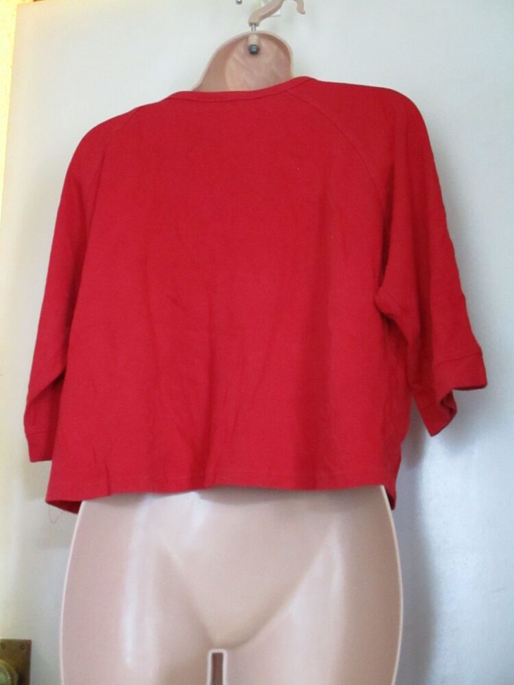Modern Casuals Size 16 Red 3/4 Length Sleeve Womens Top - Image 6