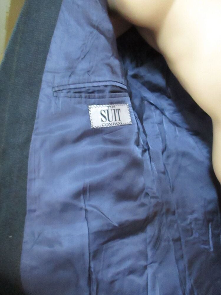 The Suit Company - Blue Jacket Size 40S with coloured pinstripes - Image 6