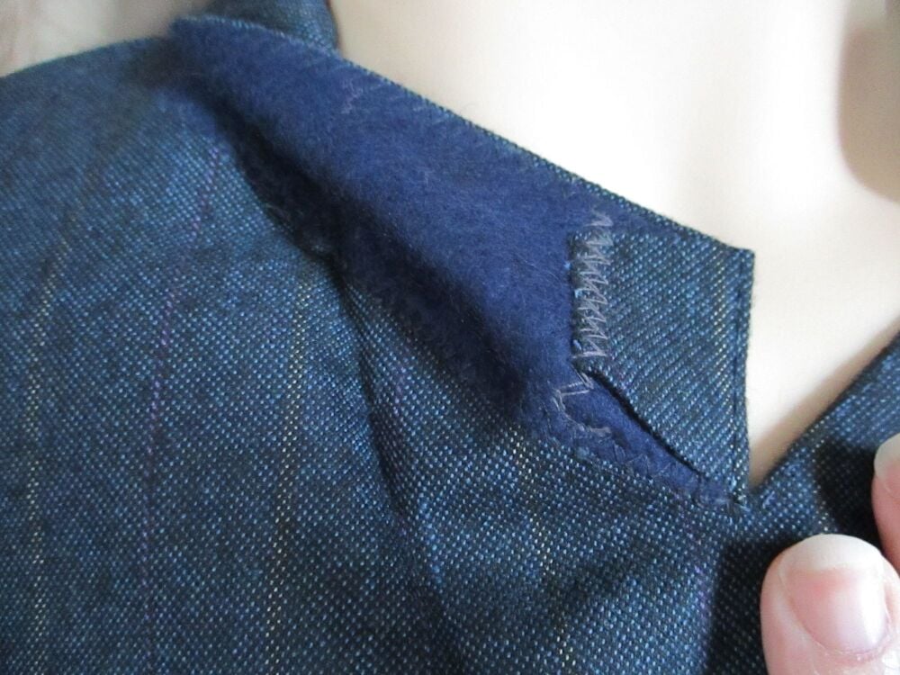 The Suit Company - Blue Jacket Size 40S with coloured pinstripes - Image 4