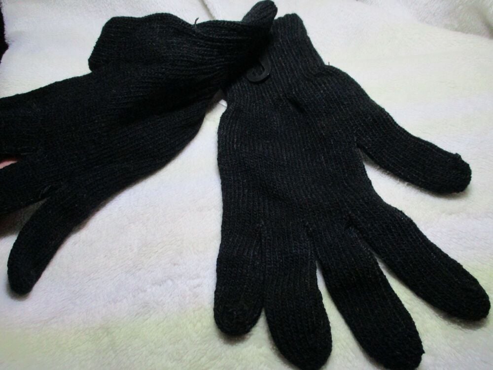 Black Mens Thermal Gloves - Image 4