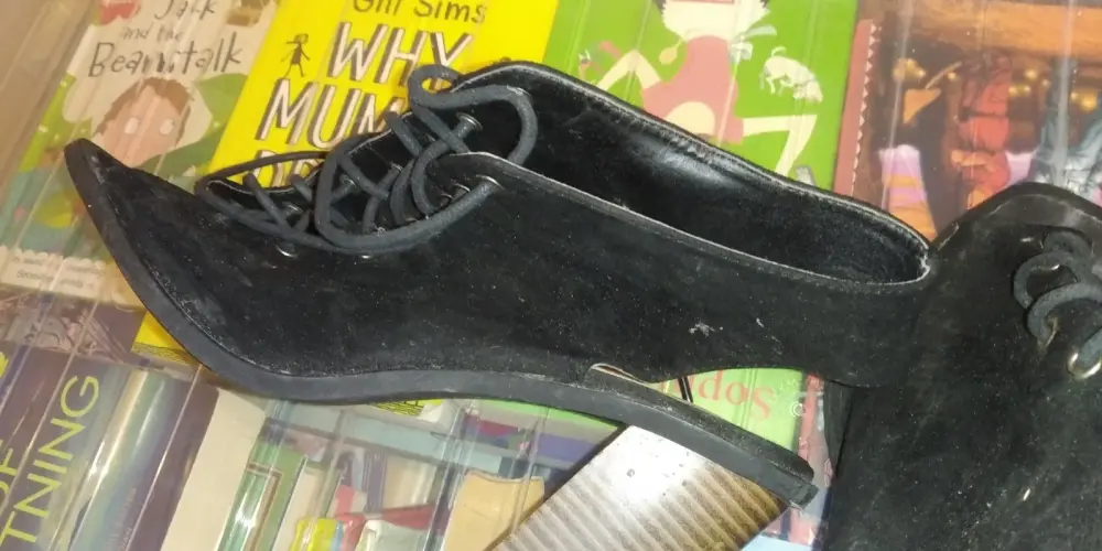 New Look Size 6 Peep Toe Ankle Heels Lace Up - Image 11