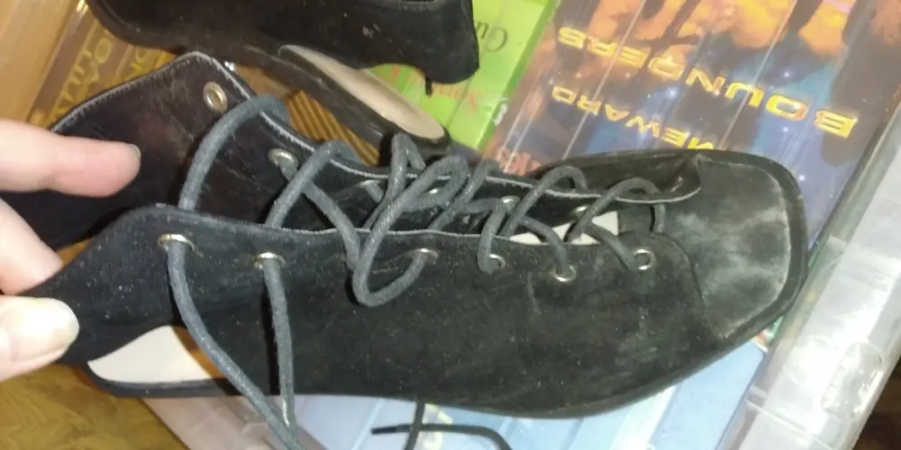 New Look Size 6 Peep Toe Ankle Heels Lace Up - Image 10