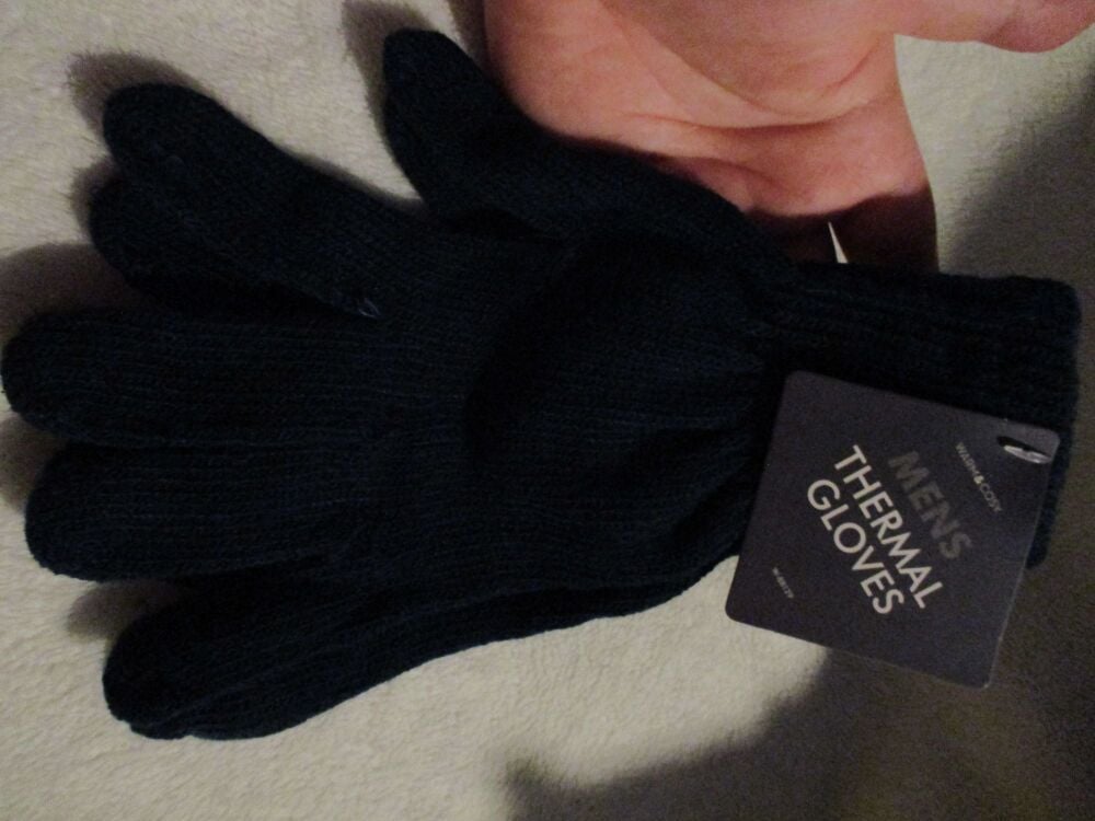 Blue Mens Thermal Gloves - Image 7
