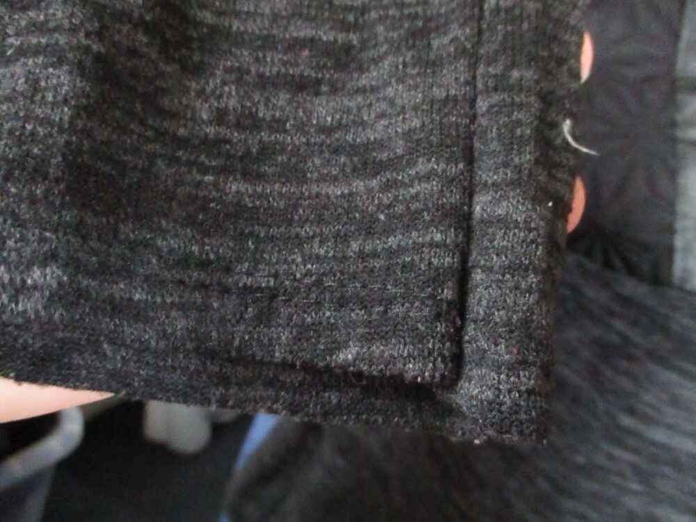 Unknown Brand Grey Long Sleeve Top with Eyelet Detail - Size 8 - Image 4