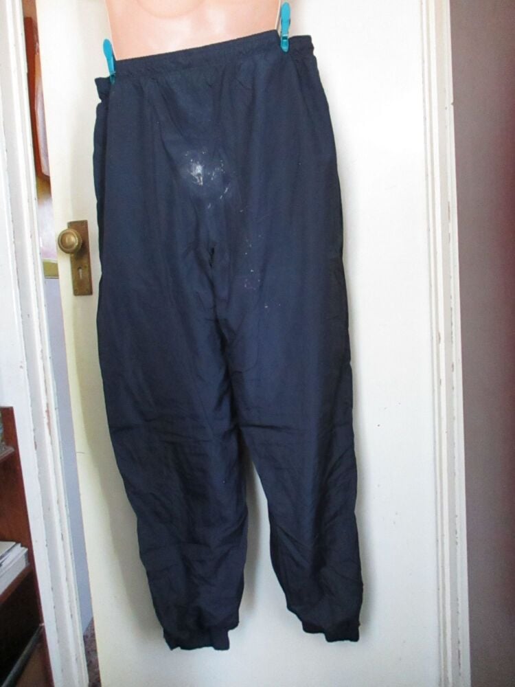Dark Blue with White Detail - Sergio Tacchini Sports Type Trousers - Size 52? - Guesstimate XL - Image 9