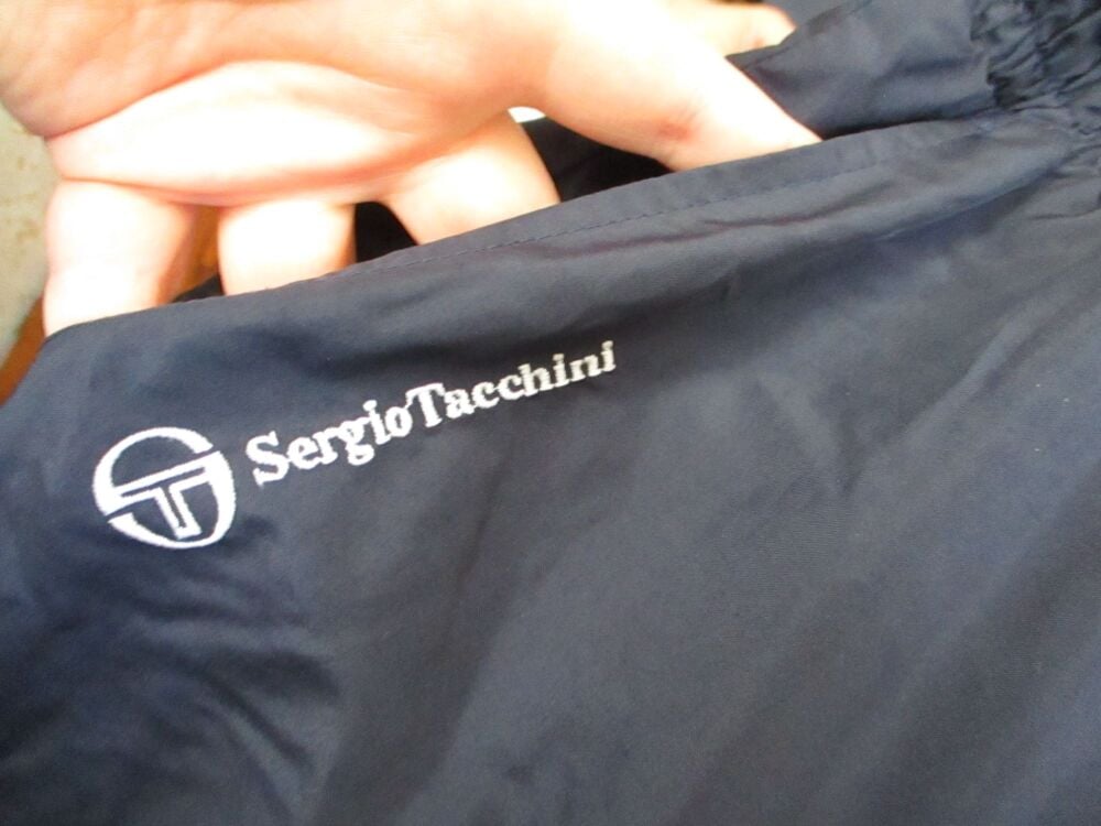 Dark Blue with White Detail - Sergio Tacchini Sports Type Trousers - Size 52? - Guesstimate XL - Image 8