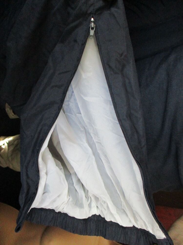 Dark Blue with White Detail - Sergio Tacchini Sports Type Trousers - Size 52? - Guesstimate XL - Image 2