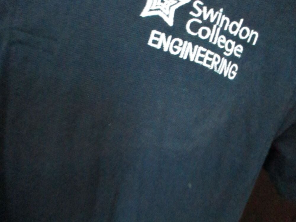 Pro RTX Size M T-Shirt - Dark Navy Blue - Swindon College Engineering - Image 3
