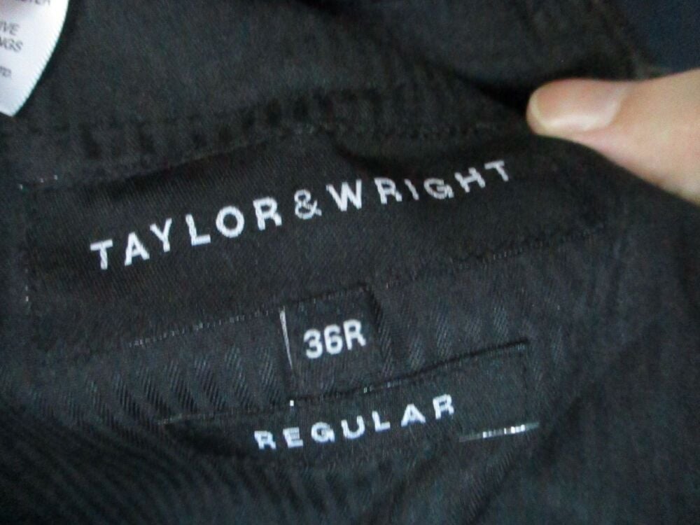 Taylor & Wright (Matalan) Regular Fit Size 36"/ Large Black Trousers - Image 9