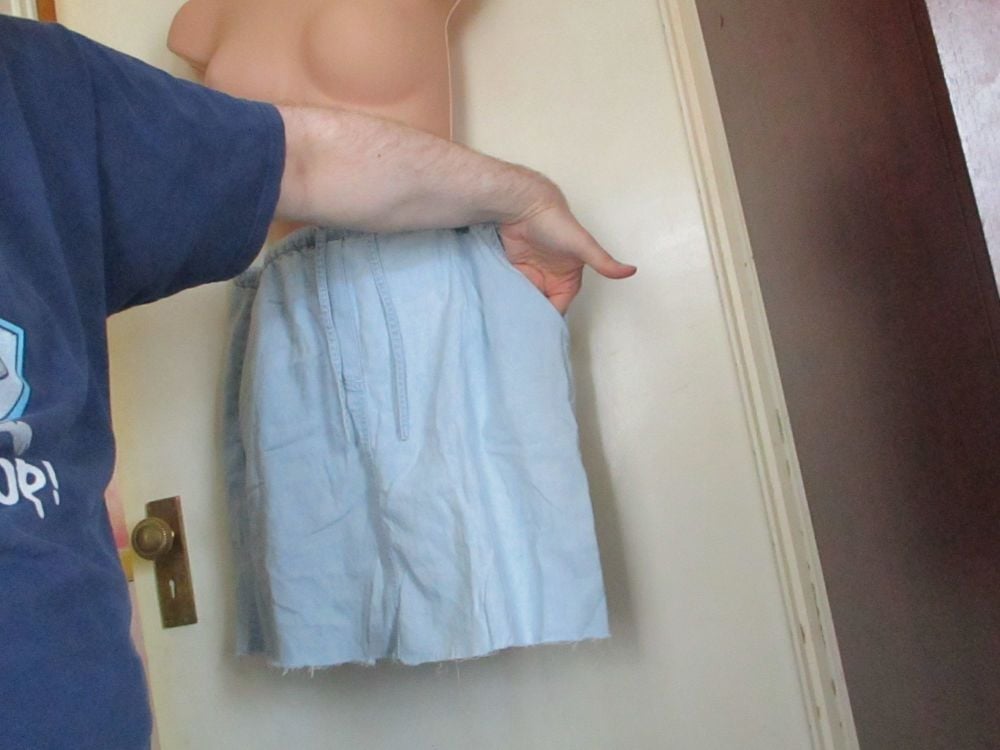 BHS Pale Denim Short Skirt - Has been cut down(badly) and in need of TLC - Image 9