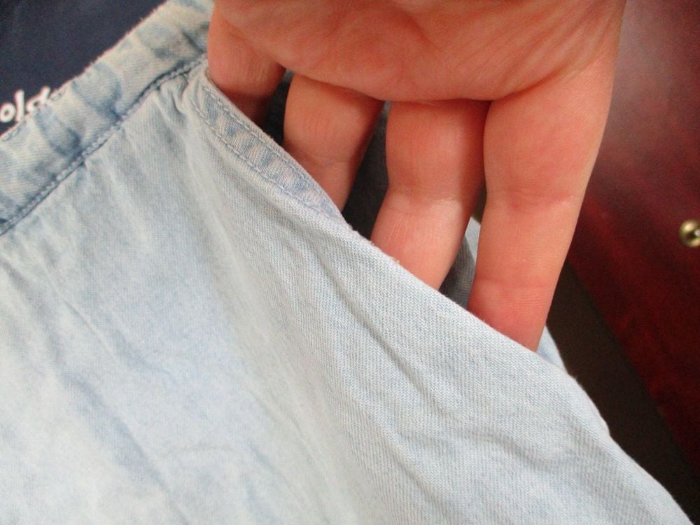 BHS Pale Denim Short Skirt - Has been cut down(badly) and in need of TLC - Image 6