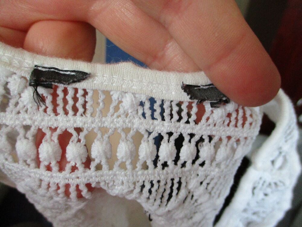 Primark White Slim Vest Top - Size 10 - Image 3