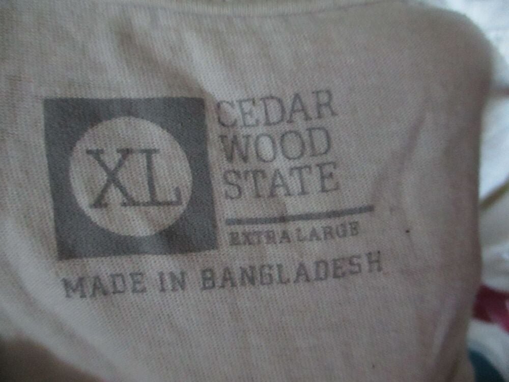 Cedarwood State - White T-Shirt with GB Flag - Size XL - Slight staining - Image 3