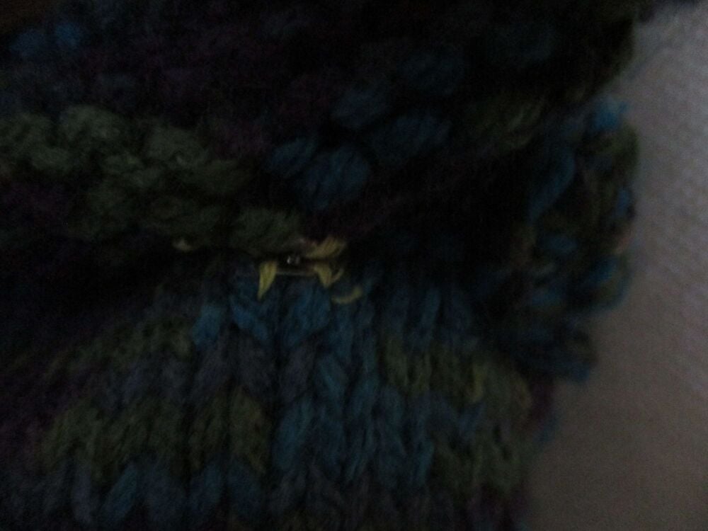 Topaz Blue Dark Grape Olive Green with matching Strap (Darker) Knitted Shoulder Satchel Bag. Knitted By KittyMumma - Image 11