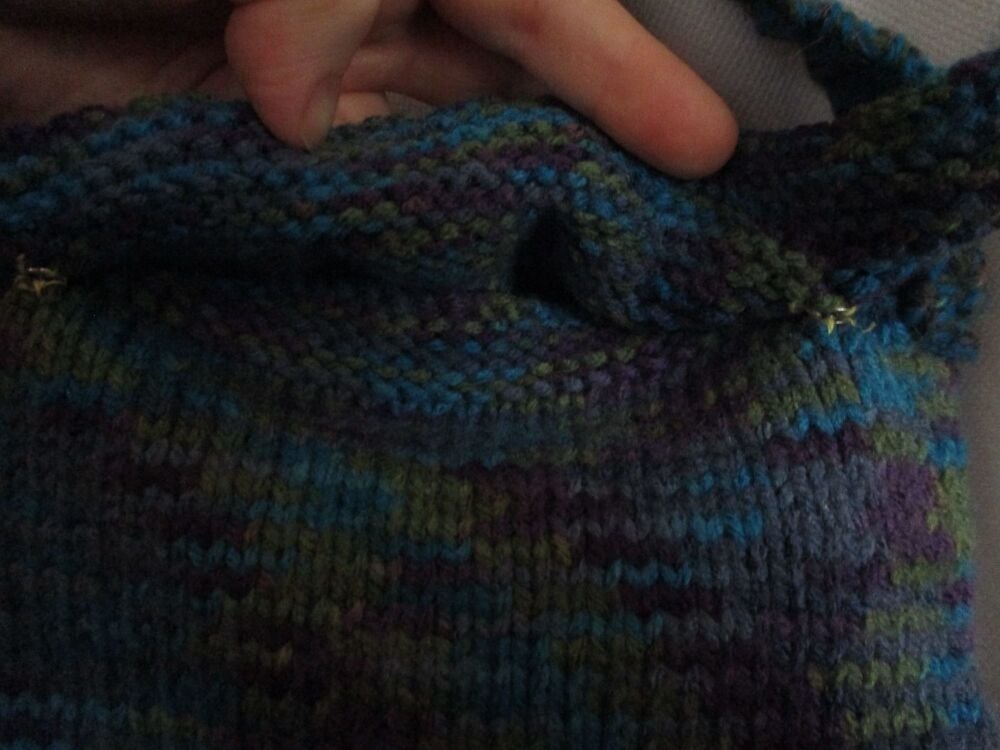 Topaz Blue Dark Grape Olive Green with matching Strap (Darker) Knitted Shoulder Satchel Bag. Knitted By KittyMumma - Image 10