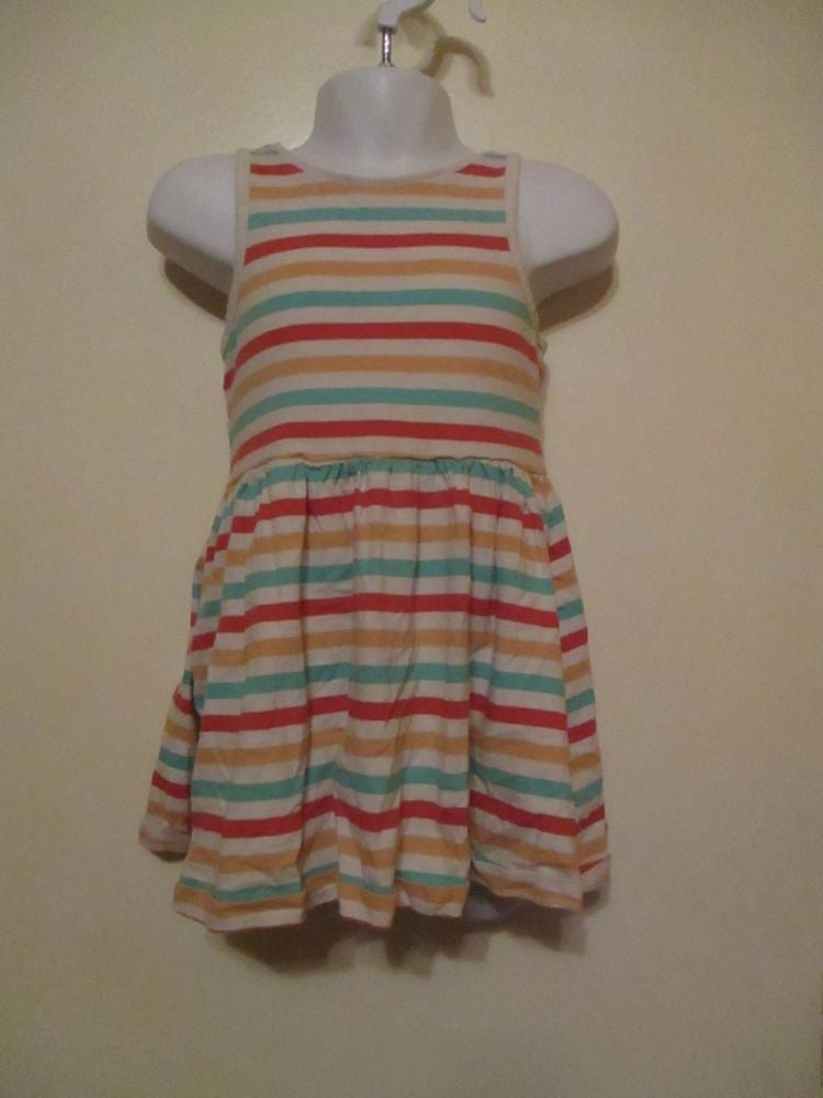 Multicoloured Stripe Midi Dress 2-3yrs Florence & Fred