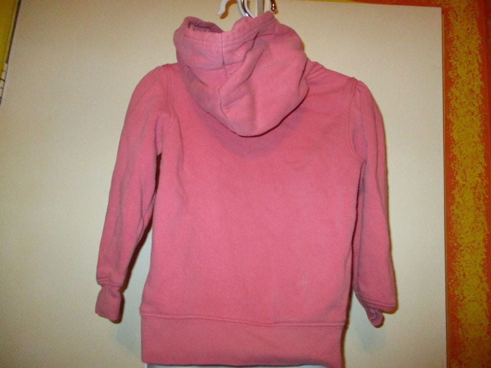 Salmon Pink Hoody Jumper Top - 4yr - Baby Gap - Image 3