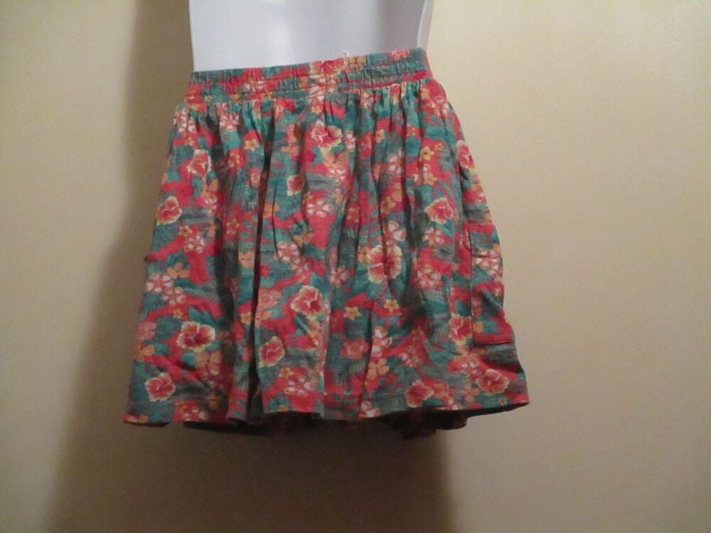 Florence & Fred Size 4-5 Years Floral Green Pink Skirt - Image 8