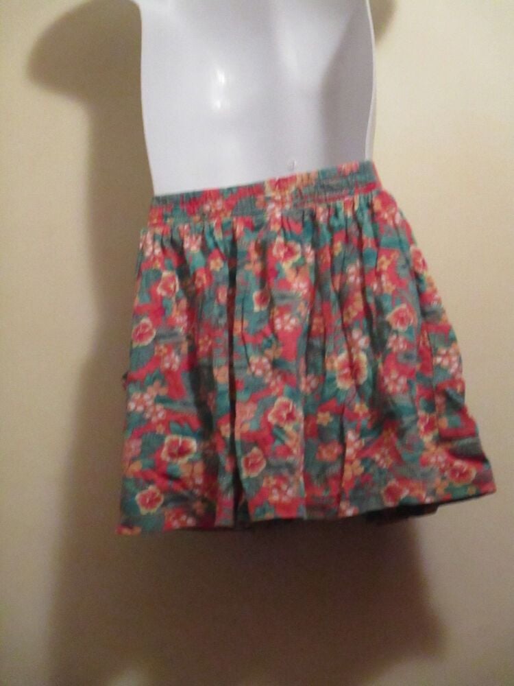 Florence & Fred Size 4-5 Years Floral Green Pink Skirt - Image 7