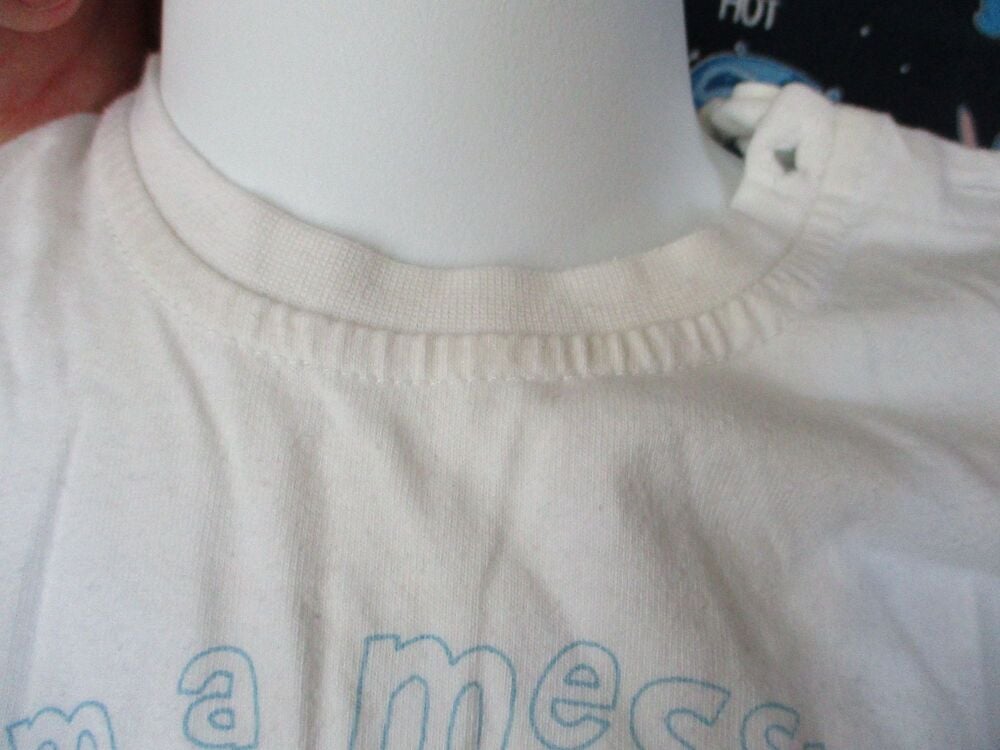 George - I'm A Messy Little Pup - White T-Shirt - Size 6-9 Months - Image 5