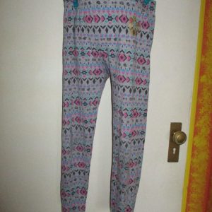 Young Dimensions Primark LM 10-11yr Grey Pink Blue Diamond Pattern Leggings