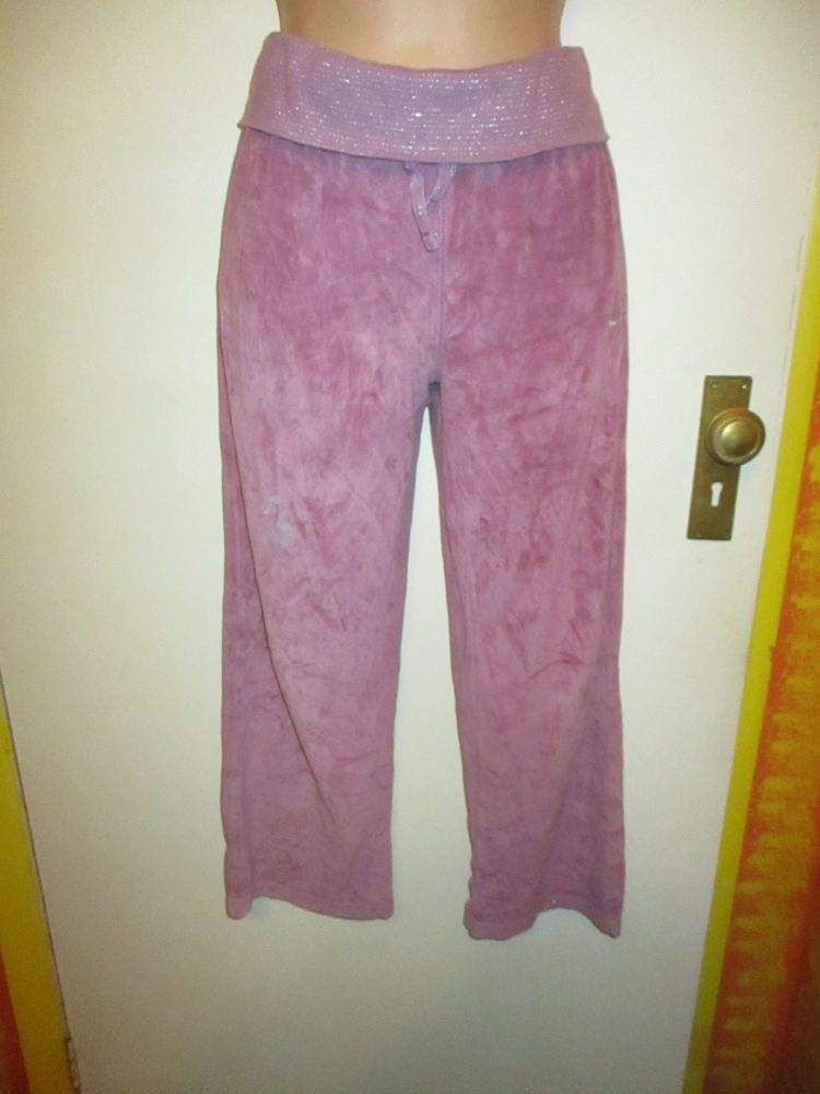 Champions Pink Glittery Roll Waisted 9-10yrs - Cotton Casuals