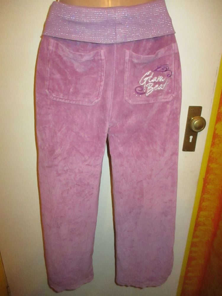 Champions Pink Glittery Roll Waisted 9-10yrs - Cotton Casuals - Image 4