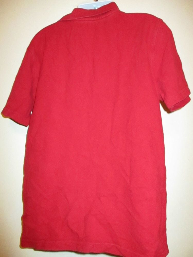 Red Polo T-Shirt Top 9-10yrs - Florence & Fred - Image 3