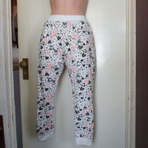 Florence & Fred Size 11-12 Years White Hearts Patterned Trousers